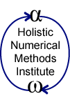 Logo of Holistic Numerical Methods Institute - Designed by Autar Kaw and Drawn by Chris Gilbert